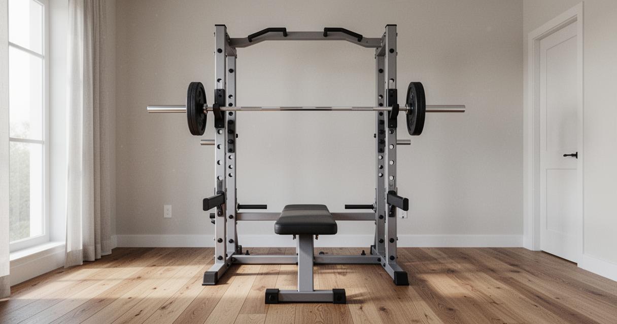Pourquoi investir dans un multi rack à squat et développé couché réglable pour votre home gym